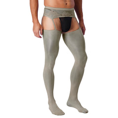 a sexy man in gray Club Darling Garter Hose - pridevoyageshop.com - gay men’s harness, lingerie and fetish wear