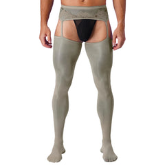 a sexy man in gray Club Darling Garter Hose - pridevoyageshop.com - gay men’s harness, lingerie and fetish wear