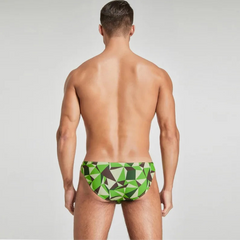 a sexy man in green Men’s Prism Tease Swim Briefs - pridevoyageshop.com - gay men’s sexy swim briefs, trunks, board shorts, and bikinis
