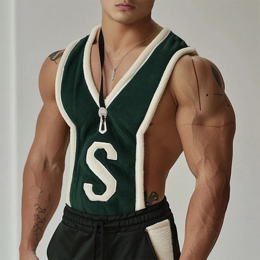 a sexy man in green Open Season Crop Top – pridevoyageshopcom – gay mens clubwear mesh tanks crop tops fashion tops partywear activewear