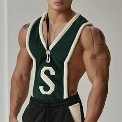 a sexy man in green Open Season Crop Top – pridevoyageshopcom – gay mens clubwear mesh tanks crop tops fashion tops partywear activewear