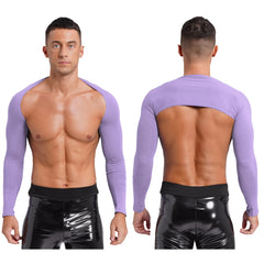 a sexy man in light Purple Night Bus Hookup Shrug - pridevoyageshop.com - gay men's fashion, clubwear, party outfit