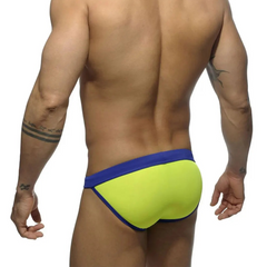 a sexy man in light green Men’s Forbidden Fruit Bikini Swim Briefs - pridevoyageshop.com - gay men’s sexy swim briefs, trunks, board shorts, and bikinis