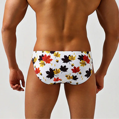a sexy man in maple leaves Men’s Oh My Maple! Bikini Swim Briefs - pridevoyageshop.com - gay men’s sexy swim briefs, trunks, board shorts, and bikinis