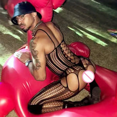 a sexy man in night breed Go-Go Queen Garterstocking - pridevoyageshop.com - gay men’s harness, lingerie and fetish wear