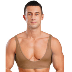 a sexy man in nude Boytoy Deep Scoop Rib Vest - pridevoyageshop.com - gay men’s harness, lingerie and fetish wear