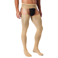a sexy man in nude Club Darling Garter Hose - pridevoyageshop.com - gay men’s harness, lingerie and fetish wear