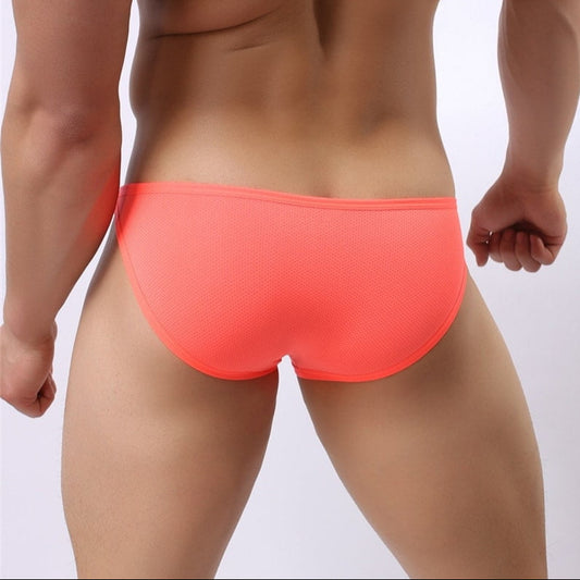 a sexy man in orange Brave Person Men’s Cruising Clasps Swim Briefs - pridevoyageshop.com - gay men’s sexy swim briefs, trunks, board shorts, and bikinis