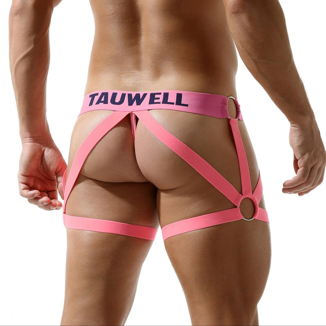 a sexy man in pink Men’s Tauwell Harness Jockstrap - pridevoyageshop.com - gay men’s thongs, boxers, briefs and jockstraps