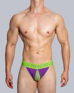 a sexy man in purple DM Ray of Light Sexy Gay Jockstrap - pridevoyageshop.com - gay men’s thongs, boxers, briefs and jockstraps