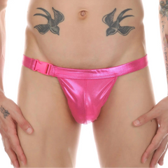 a sexy man in rose red Men’s Buck Me Swim Briefs - pridevoyageshop.com - gay men’s sexy swim briefs, trunks, board shorts, and bikinis