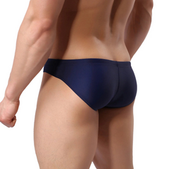 a sexy man in sapphire Men’s Jock Strut Swim Briefs - pridevoyageshop.com - gay men’s sexy swim briefs, trunks, board shorts, and bikinis