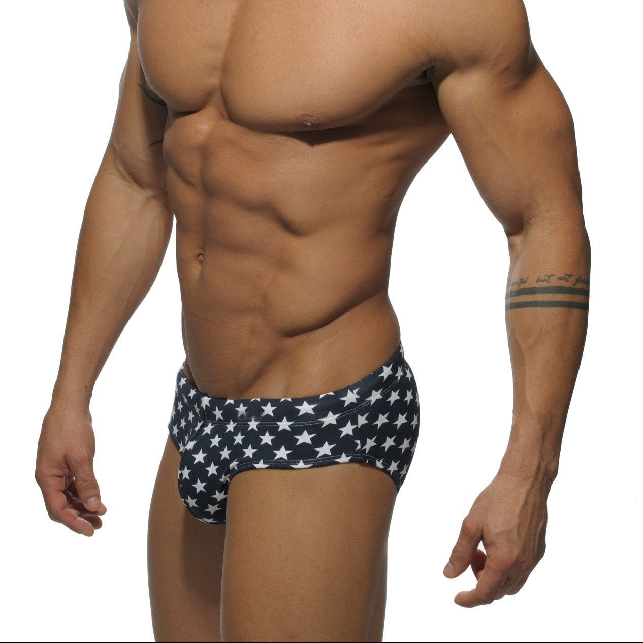 a sexy man in stars Men’s All-American Stripes & Stars Swim Briefs - pridevoyageshop.com - gay men’s sexy swim briefs, trunks, board shorts, and bikinis
