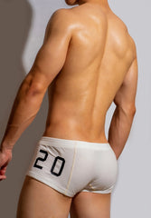 a sexy man in white DM Corduroy Boxer Briefs - pridevoyageshop.com - gay men’s thongs, boxers, briefs and jockstraps