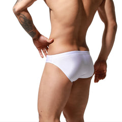 a sexy man in white Men’s Officer on Duty Low Rise Swim Briefs - pridevoyageshop.com - gay men’s sexy swim briefs, trunks, board shorts, and bikinis
