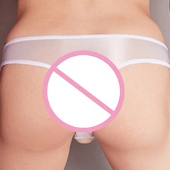 a sexy man in white Men’s Penis Sleeve Thong - pridevoyageshop.com - gay men’s thongs, boxers, briefs and jockstraps