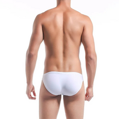 a sexy man in white Men’s Power Split Swim Briefs - pridevoyageshop.com - gay men’s sexy swim briefs, trunks, board shorts, and bikinis
