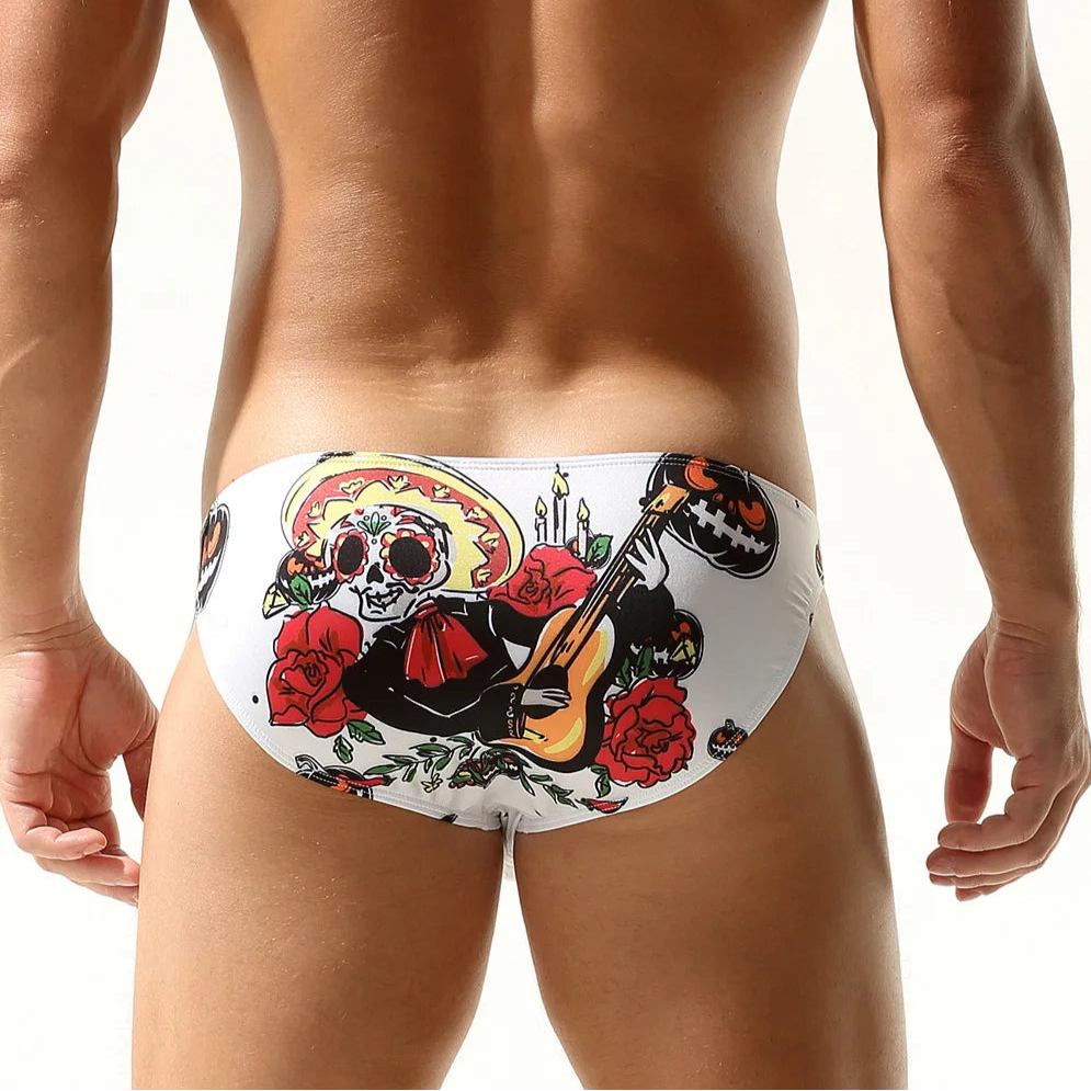 a sexy man in white Men’s Soul Seducer Swim Briefs - pridevoyageshop.com - gay men’s sexy swim briefs, trunks, board shorts, and bikinis