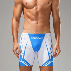 a sexy man in white Men’s Volt Strike Vortex Compression Swim Shorts – pridevoyageshop.com – gay men’s sexy swim briefs, trunks, board shorts, and bikinis