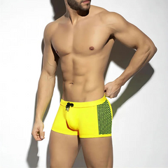 a sexy man in yellow Men’s Circuit Spark Low Rise Swim Trunks - pridevoyageshop.com - gay men’s sexy swim briefs, trunks, board shorts, and bikinis