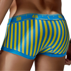 a sexy man in yellow SEOBEAN Size Matters Striped Boxers - pridevoyageshop.com - gay men’s thongs, boxers, briefs and jockstraps