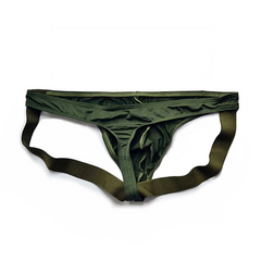 army green Men’s D.M. Fun Star Jockstrap - pridevoyageshop.com - gay men’s thongs, boxers, briefs and jockstraps