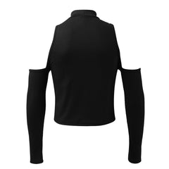 black Archive Crush Shoulderless Rib Top - pridevoyageshop.com - gay men’s harness, lingerie and fetish wear