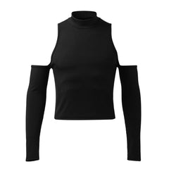 black Archive Crush Shoulderless Rib Top - pridevoyageshop.com - gay men’s harness, lingerie and fetish wear