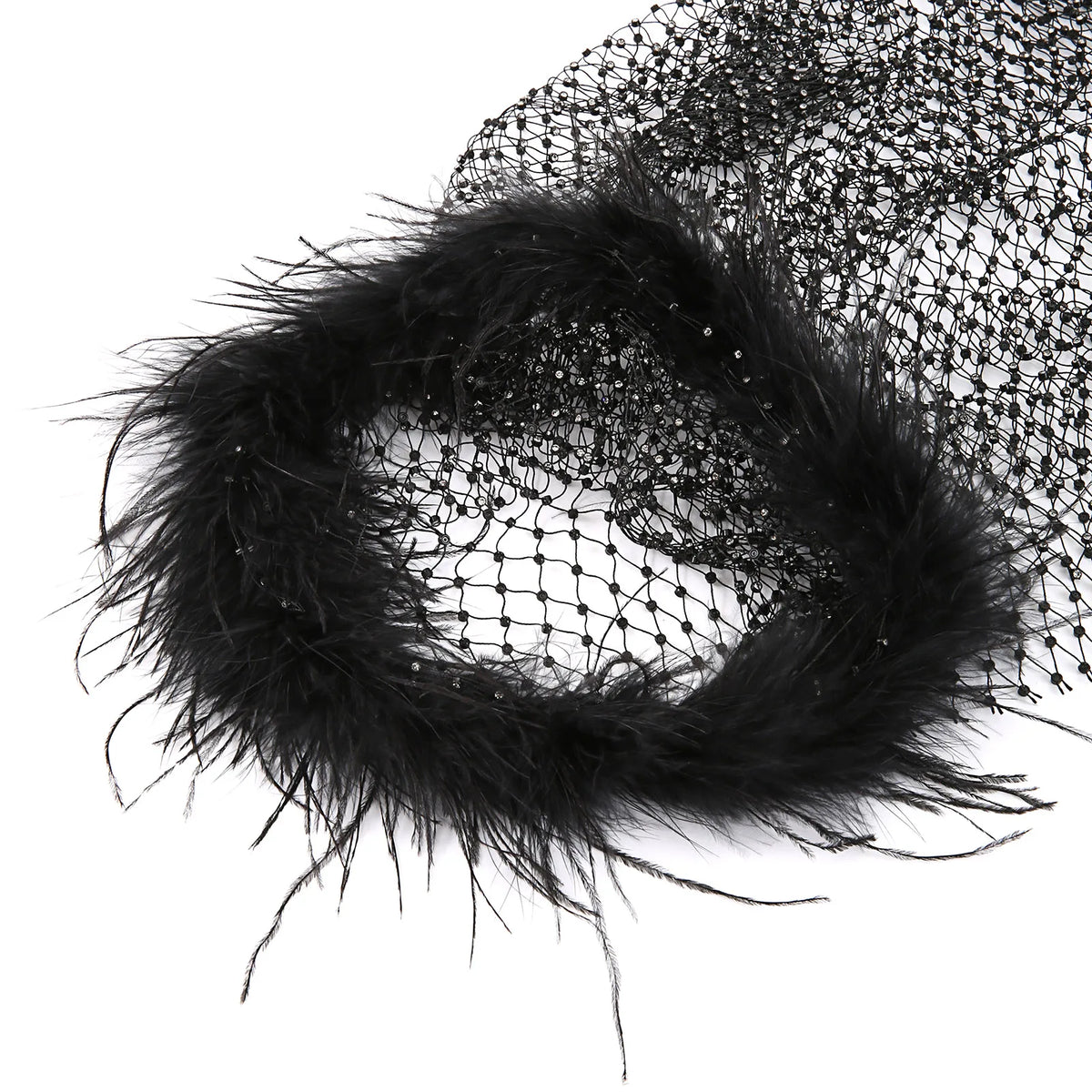 black Cherub Wing Feather Mesh Tank - pridevoyageshop.com - gay men’s harness, lingerie and fetish wear