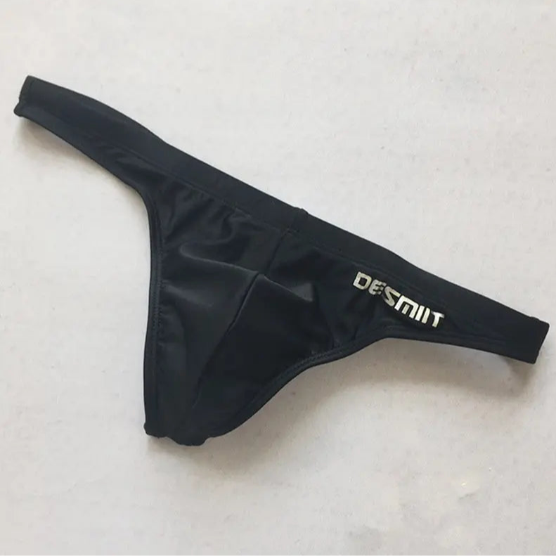 black DESMIIT Men’s Candy Drop Micro Bikini Swim Briefs - pridevoyageshop.com - gay men’s sexy swim briefs, trunks, board shorts, and bikinis