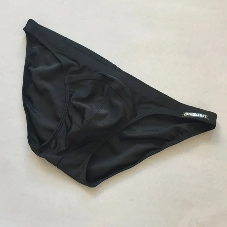black Desmiit Men’s Below Sea Level Bikini Swim Briefs - pridevoyageshop.com - gay men’s sexy swim briefs, trunks, board shorts, and bikinis
