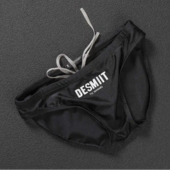 black Desmiit Men’s Sleek Statement Swim Briefs - pridevoyageshop.com - gay men’s sexy swim briefs, trunks, board shorts, and bikinis