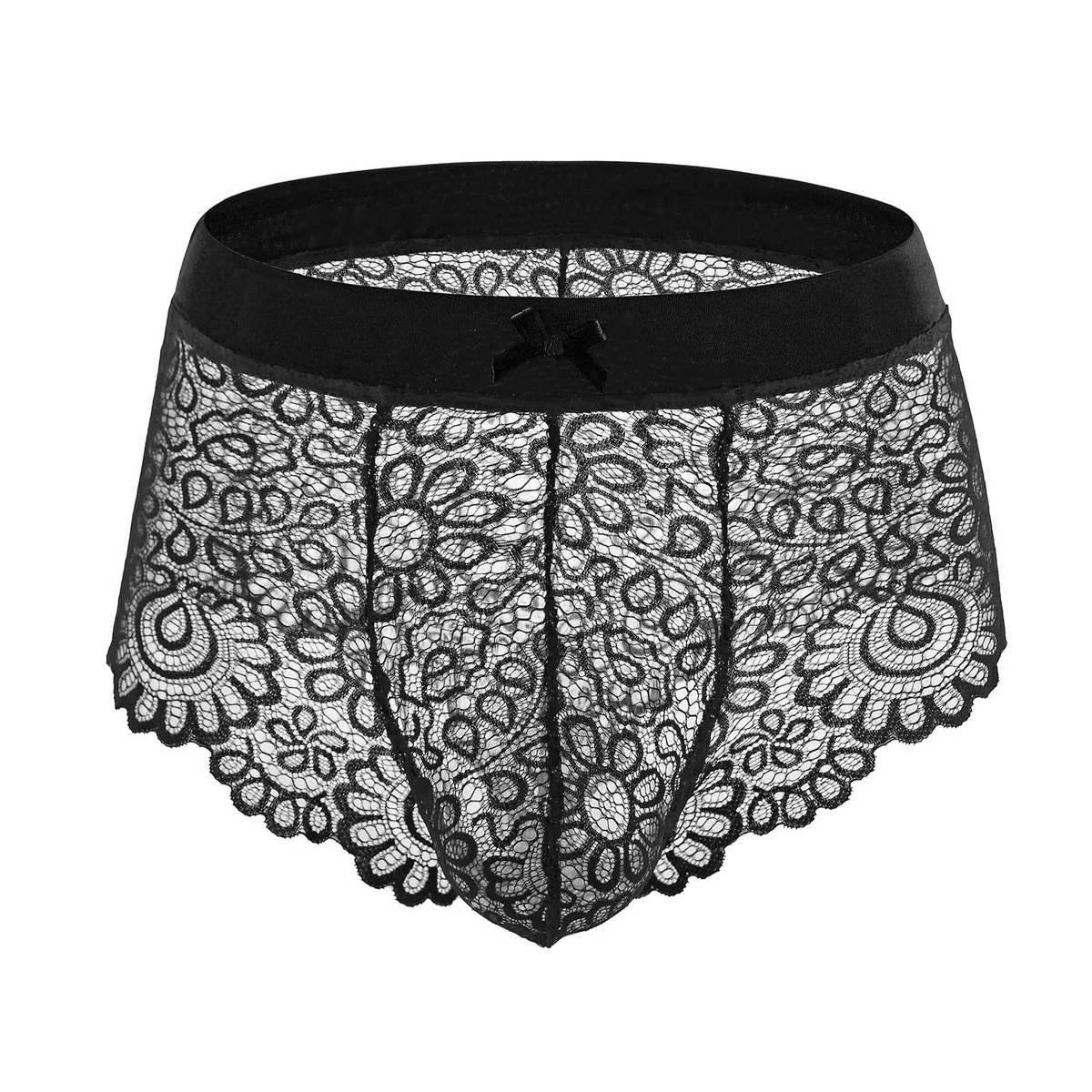 black Femme Sissy Bad & Bow Lace Briefs - pridevoyageshop.com - gay men’s thongs, boxers, briefs and jockstraps