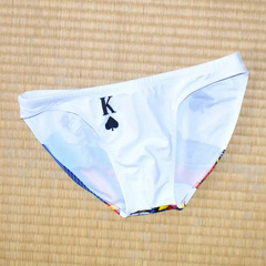 black K Men’s Strip Poker Swim Briefs - pridevoyageshop.com - gay men’s sexy swim briefs, trunks, board shorts, and bikinis