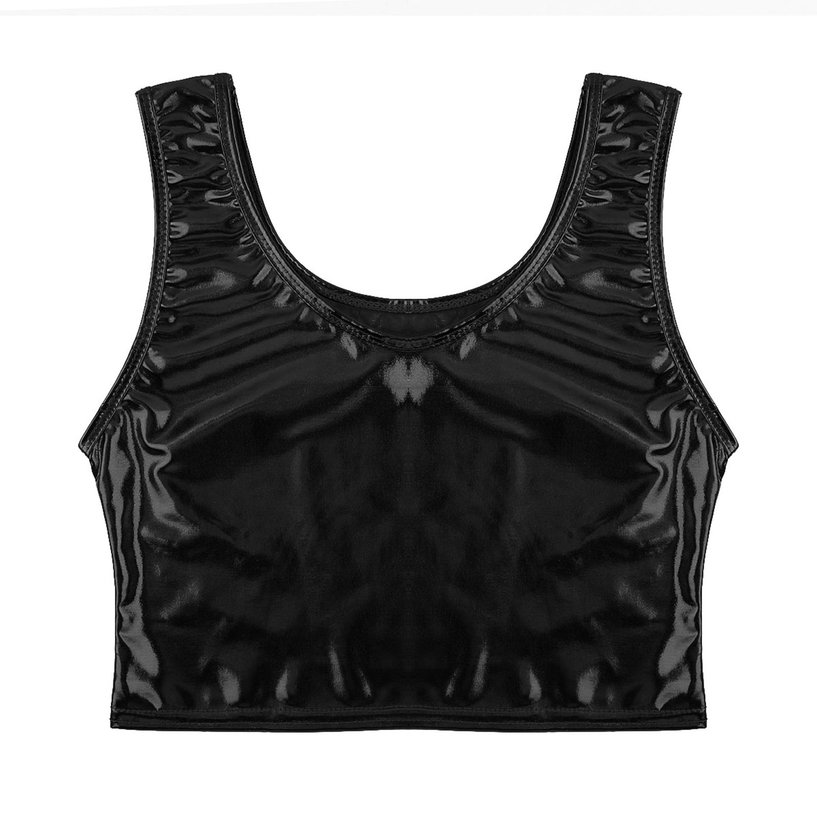 black Liquid Mercury Micro Metallic Vest - pridevoyageshop.com - gay men’s harness, lingerie and fetish wear