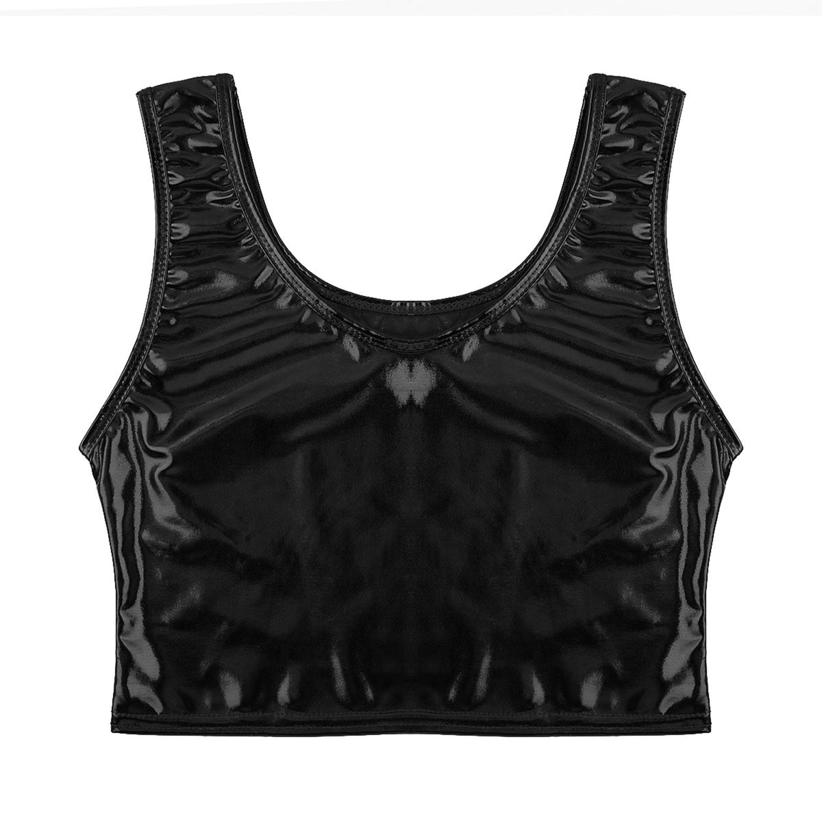 black Liquid Mercury Micro Metallic Vest - pridevoyageshop.com - gay men’s harness, lingerie and fetish wear
