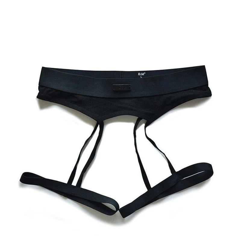 black Men’s D.M. Garter Belt - pridevoyageshop.com - gay men’s thongs, boxers, briefs and jockstraps