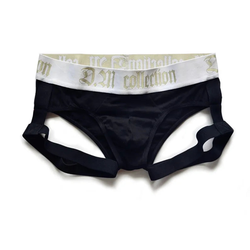 black Men’s D.M. Garter Briefs - pridevoyageshop.com - gay men’s thongs, boxers, briefs and jockstraps