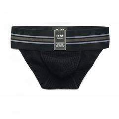black Men’s D.M. Label Stripe Jock Briefs - pridevoyageshop.com - gay men’s thongs, boxers, briefs and jockstraps