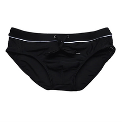 black Men’s Hole Patrol Side Mesh Swim Briefs - pridevoyageshop.com - gay men’s sexy swim briefs, trunks, board shorts, and bikinis
