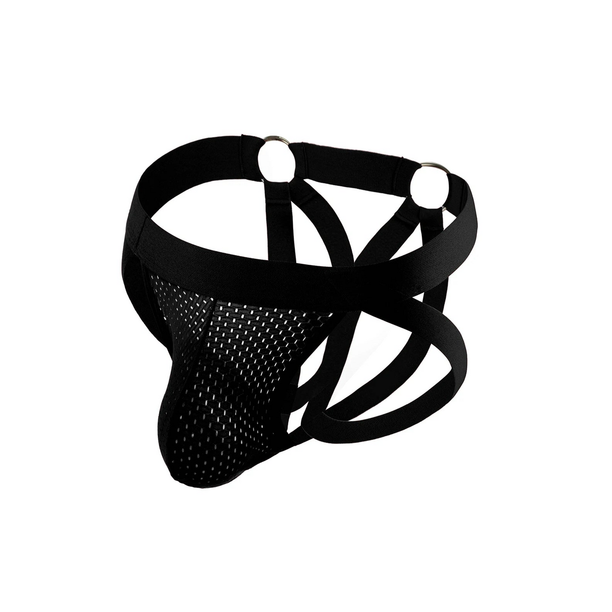 black Men’s Hoop Bandage Harness Jockstrap Men’s Hoop Bandage Harness Jockstrap - pridevoyageshop.com - gay men’s thongs, boxers, briefs and jockstraps