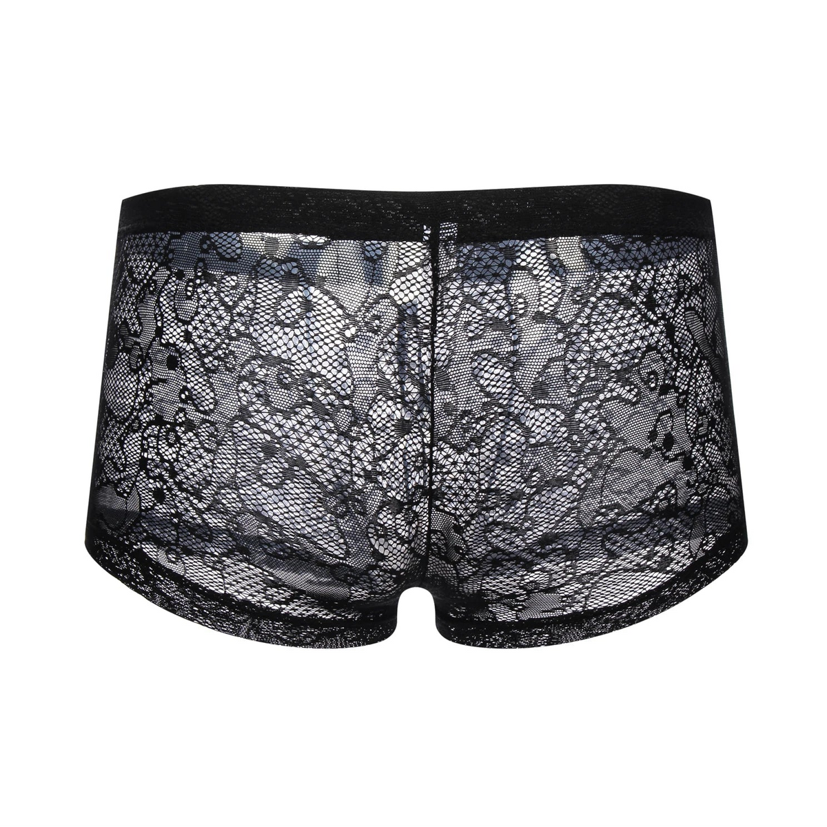black Men’s Kinked Up Lace Boxer Briefs - pridevoyageshop.com - gay men’s thongs, boxers, briefs and jockstraps