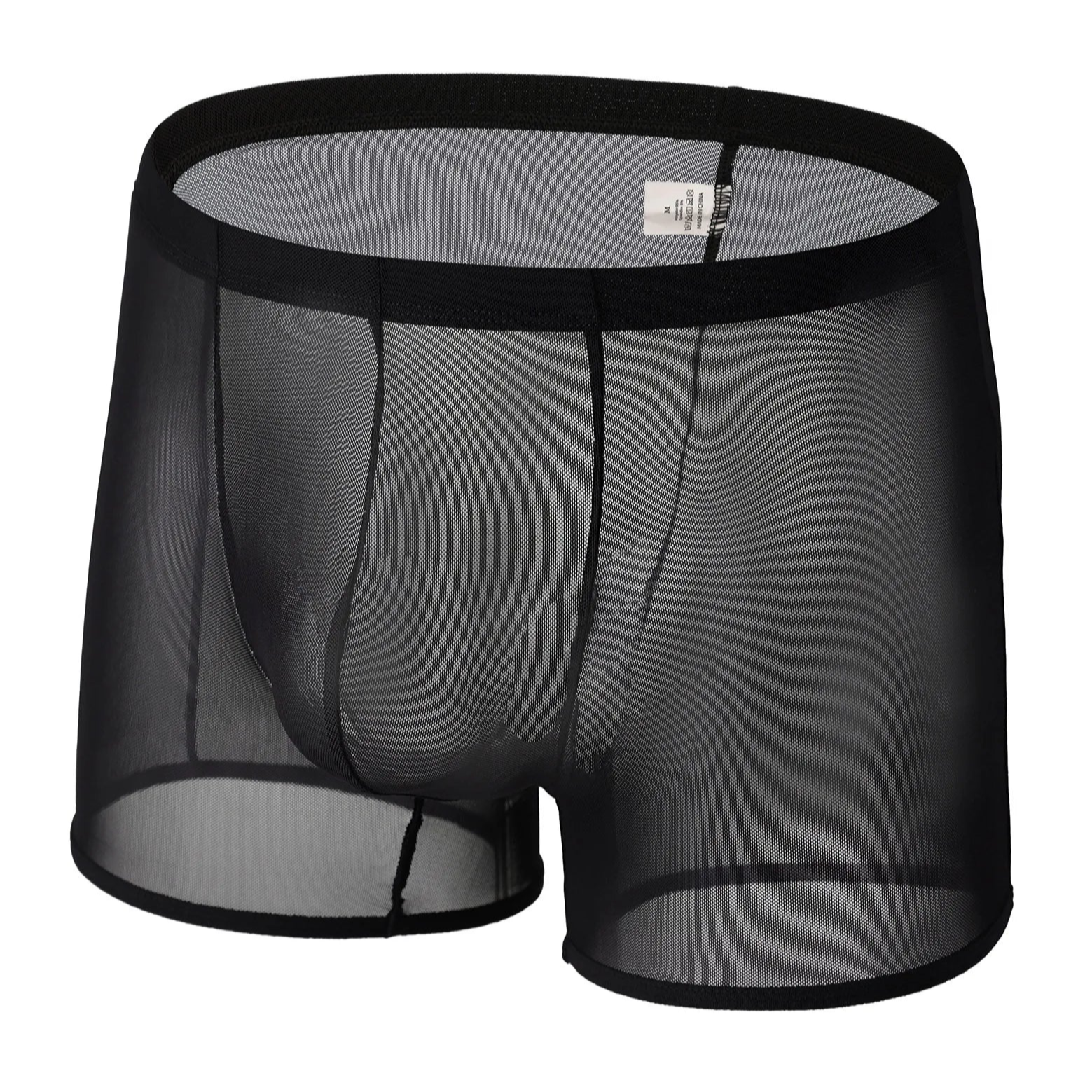 black Men’s See-Through Mesh Male Power Show Boxers - pridevoyageshop.com - gay men’s thongs, boxers, briefs and jockstraps