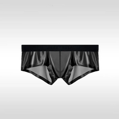 black Men's Slick Seduction Ice Silk Boxers - pridevoyageshop.com - gay men’s thongs, boxers, briefs and jockstraps