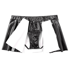 black Men’s Snap & Strut PVC Kink Skirt BriefMen’s Snap & Strut PVC Kink Skirt Brief - pridevoyageshop.com - gay men’s thongs, boxers, briefs and jockstraps