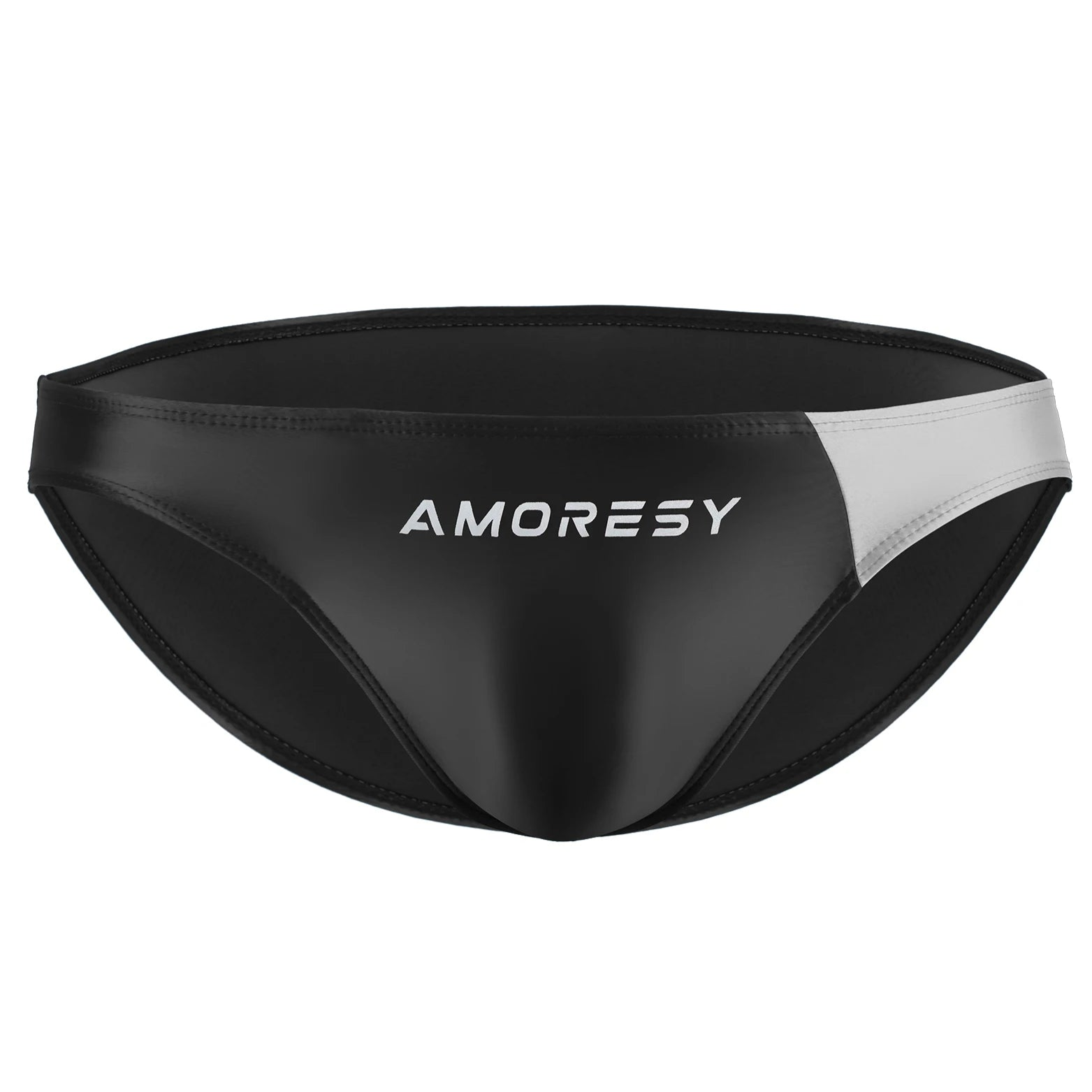 black Men’s Ultra-Slick Wet Werk Mini Swim Briefs - pridevoyageshop.com - gay men’s sexy swim briefs, trunks, board shorts, and bikinis