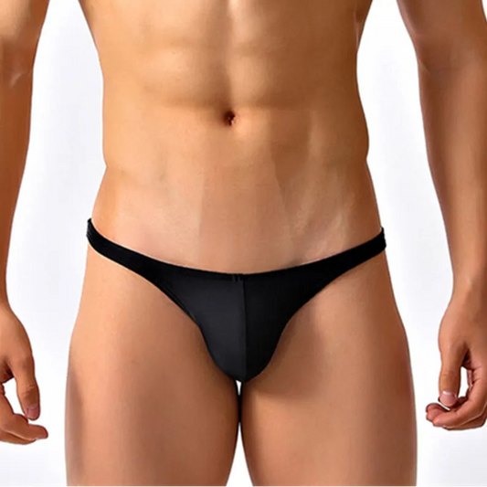 black Men’s Werk That Cheeky Swim Bikini Thong – pridevoyageshop.com – gay men’s sexy swim briefs, trunks, board shorts, and bikinis