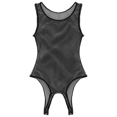 black Nightport Mesh Bodysuit - pridevoyageshop.com - gay men’s harness, lingerie and fetish wear