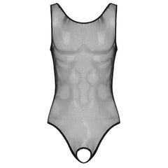 black Nightport Mesh Bodysuit - pridevoyageshop.com - gay men’s harness, lingerie and fetish wear