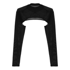 black Ringleader O-Ring Mesh Bolero - pridevoyageshop.com - gay men’s harness, lingerie and fetish wear